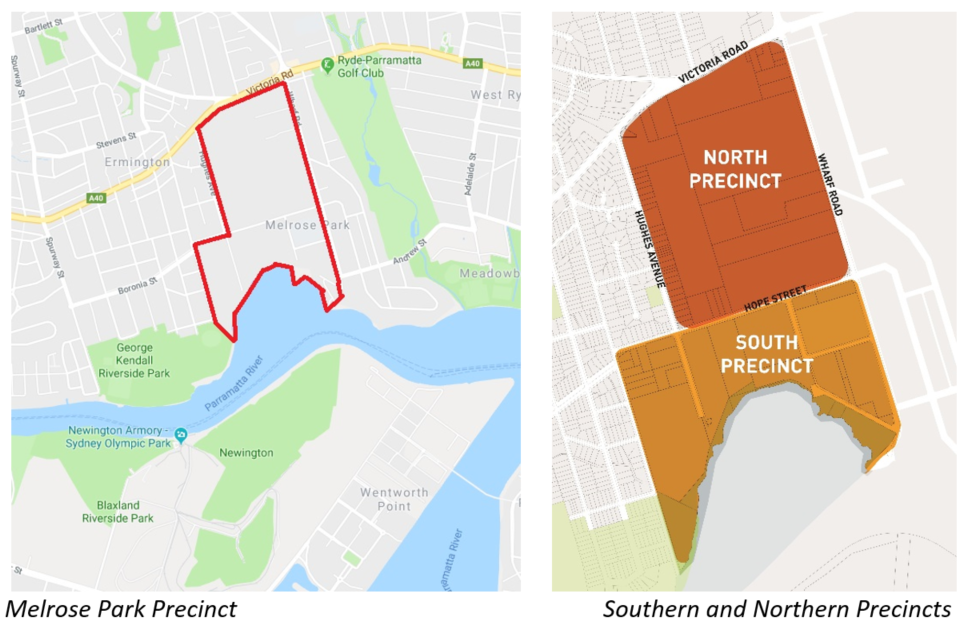 Melrose Park Urban Renewal Precinct City Of Parramatta